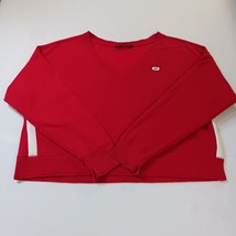 Abercrombie &amp; Fitch RN#75654 Women&#39;s V-Neck Red Pullover Sweatshirt Size XL - $17.81