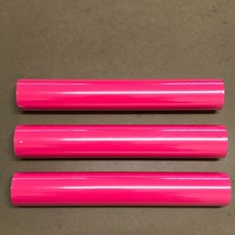 3 Rolls 12&quot; x 5FT 12FT Pink HTV Iron On Heat Transfer Vinyl for Cricut Crafting - £15.61 GBP+