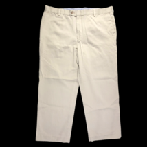 Kirkland Signature Mens Pants Chinos Trousers 40x29 Hemmed 27&quot; Cotton Khaki Tan - £9.72 GBP