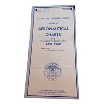 Vintage 1968 Coast and Geodetic Survey Catalog Of Aeronautical Charts - £5.56 GBP