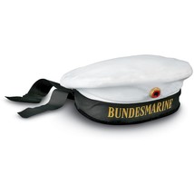 Vintage German Navy Sailor&#39;s cap hat bundesmarine army military uniform - £18.17 GBP