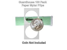 Guardhouse 2x2 Large Dollar, Cardboard/Mylar Staple Paper Holder, 100 pack - £8.29 GBP