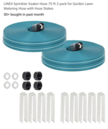 75t 2Pack for Garden Lawn, Watering Hose with Holes, High-Efficiency Wat... - $53.80 CAD