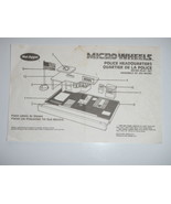 1989 Micro Wheels Police Headquarters Mel Appel Instructions ONLY Vintage - $184.99 MXN