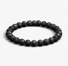 Lava bracelet Volcanic bracelet Mens Beaded Bracelet, Womens Bracelet, Gemstone  - £13.52 GBP