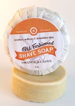 Orange Clove Moisturizing Shave Soap ~ Handmade Antibacterial Antimicrob... - £7.96 GBP