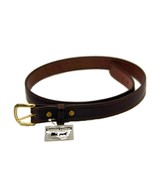 AMISH HAND STITCHED BELT Brown Leather Handmade 1¼ inch in All Sizes USA... - £37.53 GBP