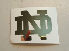 GOLD MIRROR Notre Dame Fighting Irish ND 12 inch decal car window cooler - £10.88 GBP