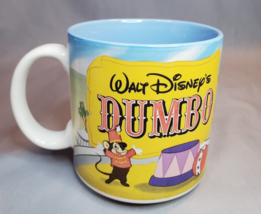 Dumbo Coffee Mug Cup Circus Timothy Q. Mouse Disney 1990s Light Blue Japan - $15.79