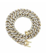 [Icemond] Iced Miami Box Lock Cuban Chain Necklace - £30.28 GBP+