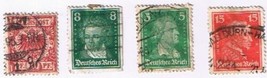 Stamps Germany Composers Reichpost Lot Of 4 Used - £0.55 GBP