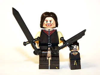 Minifigure Custom Figures For Sale Aragorn Brown Outfit LOTR Lord Rings ... - $121.69 MXN