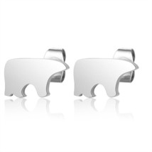 LaVixMia Authentic Stainless Steel Dog Cat Jewelry Earring Wholesale Female Elep - £6.90 GBP