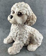 Vintage Gray Enesco Poodle Puppy Figurine Kathy Wise FREE SHIP - £17.63 GBP