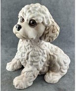 Vintage Gray Enesco Poodle Puppy Figurine Kathy Wise FREE SHIP - £17.77 GBP