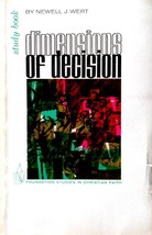 Dimensions of Decision Study Guide (Foundation Studies) by Newell J Wert 1968 - £2.68 GBP