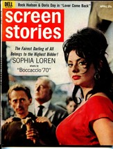 Screen Stories  4/1962-Dell-Sophia Loren-Counterfeit Traitor-Willian Hol... - $47.92