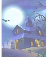 Halloween Haunted House Cat & Bats Stationery Printer Paper 26 Sheets - $9.89