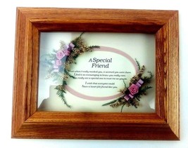 A Special Friend, Wood / Glass Picture Frame by Wells Arts of California US Made - £13.56 GBP