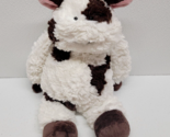 Ganz Hug-A-Longs Cow 15&quot; Plush Stuffed Animal H7733 Black White Brown - £47.47 GBP