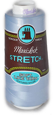 A&E Maxi Lock Stretch Textured Nylon Lucerne Blue Serger Thread  MWN-32597 - $9.50