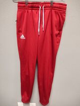 Adidas Womens Stadium Tapered Pants Power Red Size Small HH7455 - $23.75