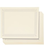 48Pack Blank Certificate Award Printer Gold Paper Silver Foil Pattern 8.... - £18.73 GBP