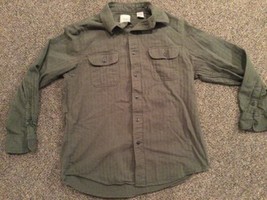 Chaps Herringbone Button Down Shirt, Size M - $9.50