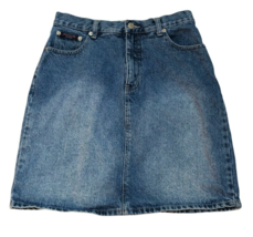 Mountain Lake Jean Company Blue Denim Jean Skirt Womens 8 5 Pockets Straight EUC - £11.95 GBP