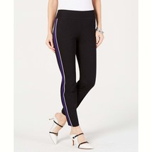 Alfani Womens Side-Stripe Skinny Pants, Size 16/Black - $23.76