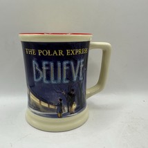 The Polar Express &quot;Believe&quot; Ceramic Mug 12 Oz Dishwasher &amp; Microwave Safe - £11.52 GBP