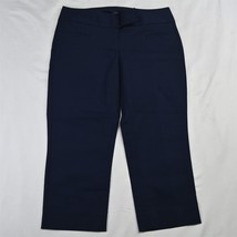 The Limited 4 Navy Blue Ideal Stretch Slim Cropped Womens Dress Pants - £11.79 GBP