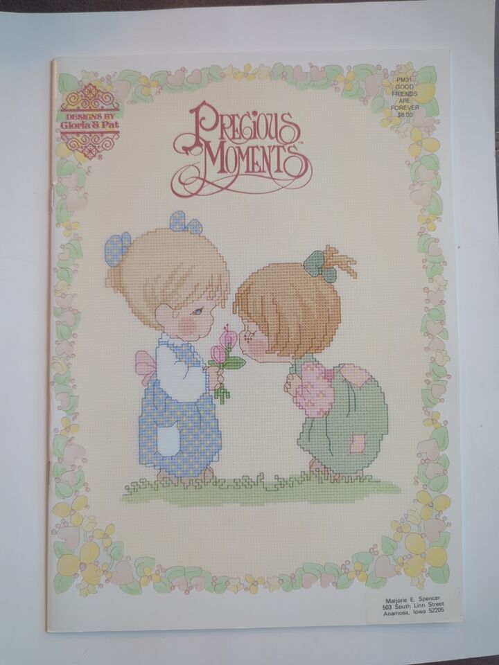 1993 Precious Moments Good Friends Are Forever Cross Stitch Pattern Book PM31 - $14.24