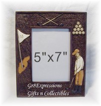 VINTAGE-INSPIRED SEPIA-TONED Golf Picture Photo Frame - £7.86 GBP