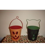 Yankee Candle Halloween Metal Pumpkin And Cat Face Votive ~ Tea Light Ho... - £15.58 GBP