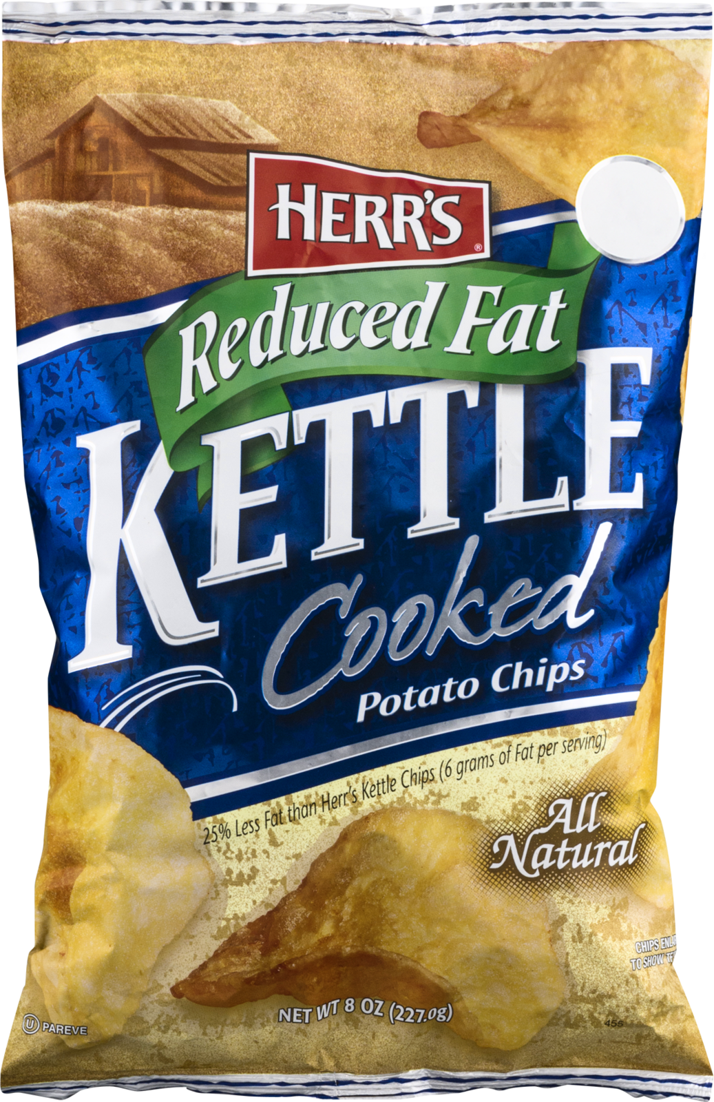 Primary image for Herr's Kettle Cooked Potato Chips Reduced Fat - 16 Oz. (4 Bags)