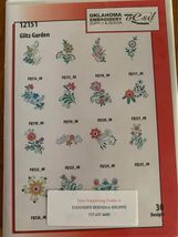 Oklahoma embroidery cd glitz and garden number 12151 - £8.77 GBP