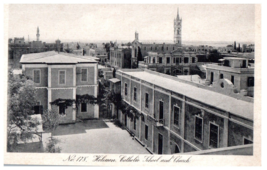 Catholic School and Church Helouan Egypt Postcard - £4.12 GBP