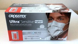 Crosstex Ultra No Fog Earloop Facemasks 40/Box - $24.99