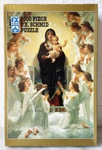 F.X. Schmid The Virgin With Angels 1900 Bouguereau 2000 Piece Puzzle - Complete - £18.94 GBP