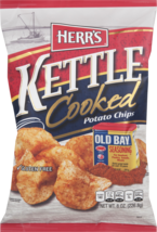 Herr&#39;s Kettle Cooked Potato Chips Old Bay Seasoning - 8 Oz. (4 Bags) - £27.45 GBP