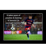 Inspirational Messi Soccer Quote Motivation Poster Print Quote Wall Art ... - £18.07 GBP+