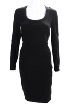 NWT Wolford 59671 Merino Luxe Dress in Black Stretch Wool Sheath M - £102.45 GBP