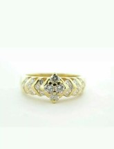 1/2Ct Round Simulated Diamond Engagement Wedding Ring 14k Yellow Gold Plated - £75.61 GBP