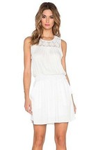 Ella Moss Women Natural White Sleeveless Lace Noa Cinch Waist Above Knee... - €31,76 EUR