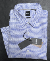 HUGO BOSS Homme Leno Manche Courte Coupe Standard Responsable Lyocell Ch... - $59.38