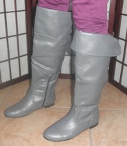womens high fashion boots gray max collection size 6, 7, 10 - $46.56