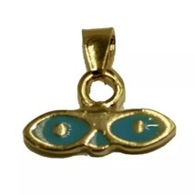 Saint Lucy Eye Pendant 18k Gold Plated with 20&quot; chain Santa Lucia Charm ... - £10.03 GBP