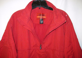 IZOD XTreme Function Golfwear Microfiber Windwear Lined Jacket Zipper Red Men M - £31.75 GBP
