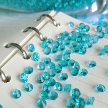 10000pcs Water Blue Acrylic 4.5mm Diamond Confetti Wedding Table Scatter... - £7.10 GBP